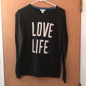 Long sleeve thin sweater